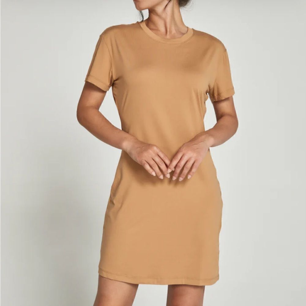 NWT 7 DIAMONDS Core T-Shirt Dress in Tawny Size Large